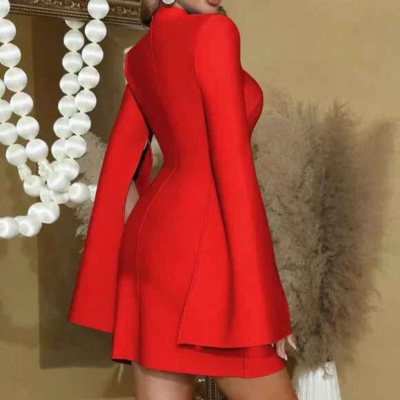 sachin and babi light blue dress Elegant Long Red Sexy Evening Dress on Luulla main image 1